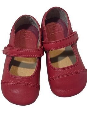 Janie and Jack London Town Girls Red Mary Jane Dress Shoes 2